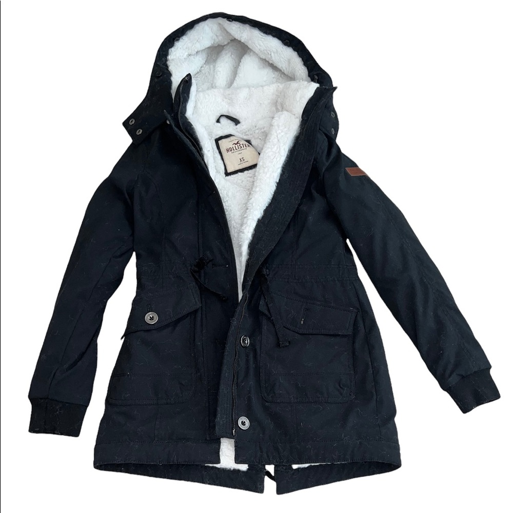 Hollister sherpa lined winter coat